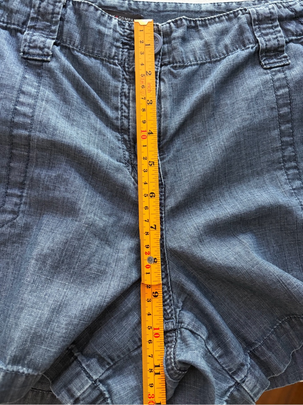 New York & CoDark Wash Utility DenimShorts 12 Vintage 90’s Style Casual Utility - Picture 8 of 8